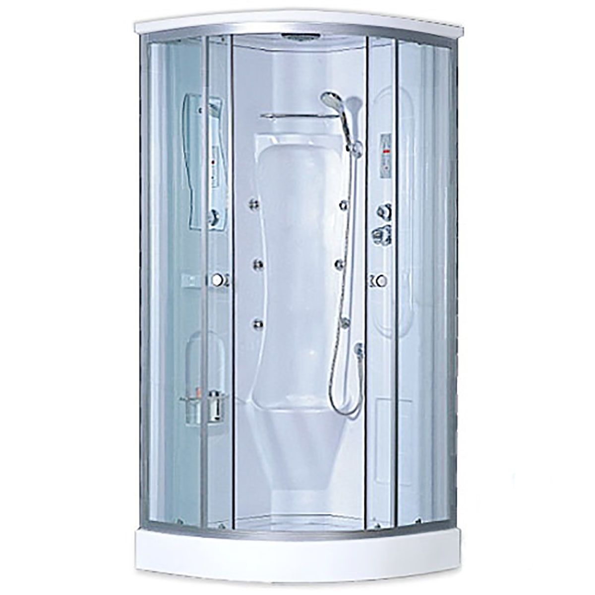 Душевая кабина Loranto CS-005 100x100 см с гидромассажем матовое стекло ...