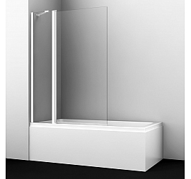 Шторка на ванну Wasserkraft Berkel 48P02-110White Fixed 110х140 см