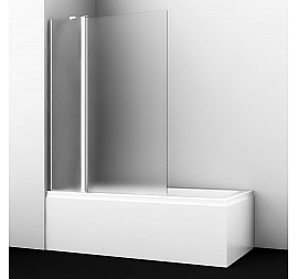 Шторка на ванну Wasserkraft Berkel 48P02-110L Matt glass Fixed 110х140 см