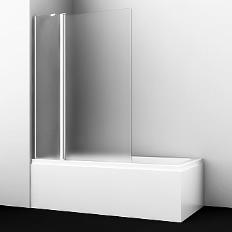 Шторка на ванну Wasserkraft Berkel 48P02-110L Matt glass Fixed 110х140 см