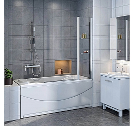 Шторка на ванну Good Door Screen HS-100-C-CH 100х140 см