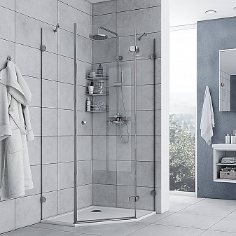 Душевое ограждение Акватон Lax FES R 1AX024SSXX000 100х100 см