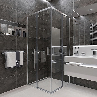 Душевое ограждение Veconi Rovigo RV47-80-01-C4 80х80 см