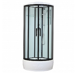 Душевая кабина Timo Standart T-6680 Black 80x80 см тонированное стекло