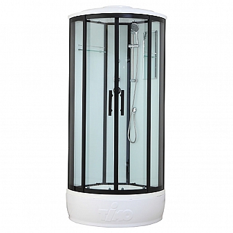 Душевая кабина Timo Standart T-6680 Black 80x80 см тонированное стекло