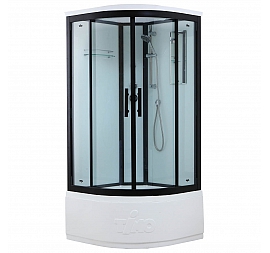 Душевая кабина Timo Standart T-6690 Black 90x90 см тонированное стекло