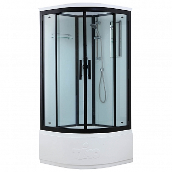 Душевая кабина Timo Standart T-6690 Black 90x90 см тонированное стекло