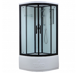 Душевая кабина Timo Standart T-6600 Black 100x100 см тонированное стекло