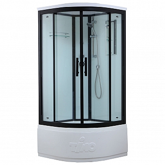 Душевая кабина Timo Standart T-6600 Black 100x100 см тонированное стекло