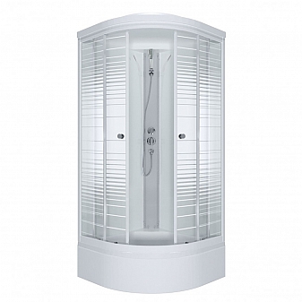 Душевая кабина Triton Стандарт Щ0000030294 В ДН4 полосы 100х100 см