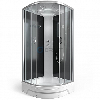 Душевая кабина Erlit ER351026-С4-RUS 100x100 см тонированное стекло