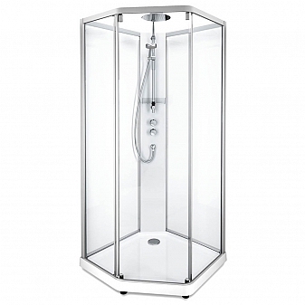 Душевая кабина Ido Showerama 10-5 Pentagonal Comfort 100x100 см профиль алюминий