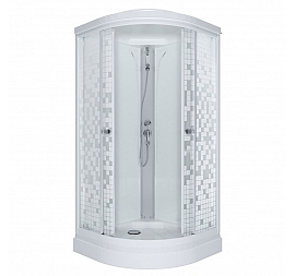 Душевая кабина Triton Мозайка А3 90x90 см ДН4 прозрачное стекло
