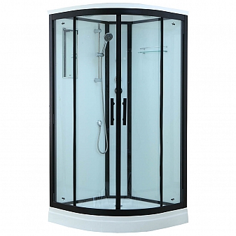 Душевая кабина Timo Standart T-6609 Black 90x90 см прозрачное стекло