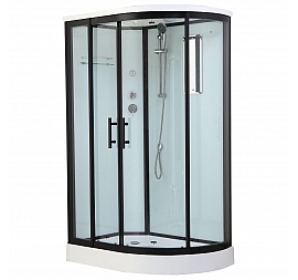 Душевая кабина Timo Standart T-6602 L Black 120x85 см прозрачное стекло