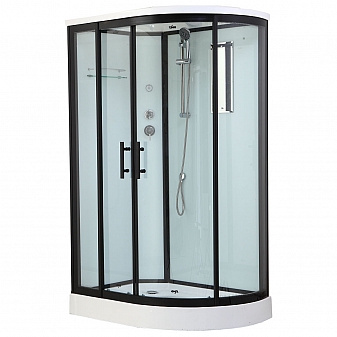 Душевая кабина Timo Standart T-6602 L Black 120x85 см прозрачное стекло