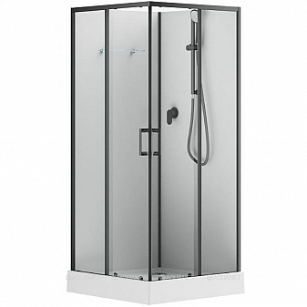 Душевая кабина Aquanet Passion Evo S 90 Black 282009 90х90 см