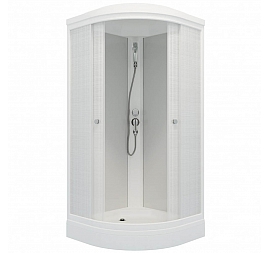 Душевая кабина Triton Лён Щ0000041038 А3 100x100 см ДН4 матовое стекло