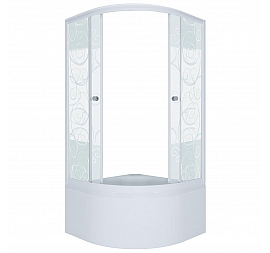 Душевой уголок Triton Узоры Б1 90x90 см матовое стекло