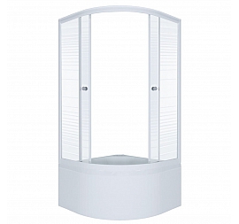 Душевой уголок Triton Полосы Б1 90x90 см матовое стекло