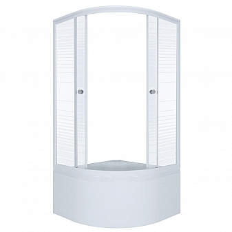 Душевой уголок Triton Полосы Б1 90x90 см матовое стекло