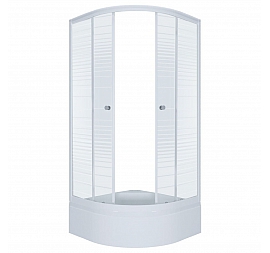Душевой уголок Triton Полосы В1 90x90 см матовое стекло