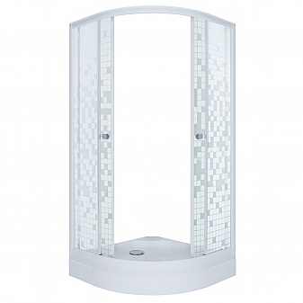 Душевой уголок Triton Мозайка А1 90x90 см матовое стекло