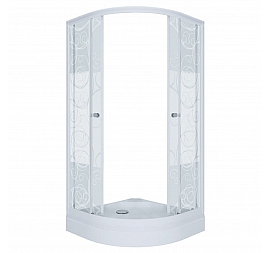 Душевой уголок Triton Узоры А1 90x90 см матовое стекло