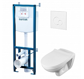 Инсталляция Santek с подвесным унитазом Santek Бореаль 1.WH30.2.464