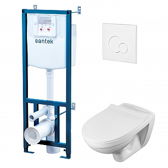 Инсталляция Santek с подвесным унитазом Santek Бореаль 1.WH30.2.464