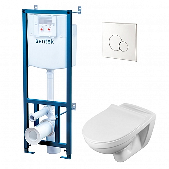 Инсталляция Santek с подвесным унитазом Santek Бореаль 1.WH50.1.544