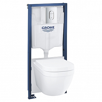 Инсталляция Grohe с подвесным унитазом Solido Euro Ceramic 39536000