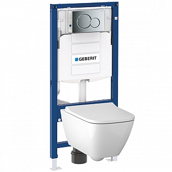 Инсталляция Geberit с подвесным унитазом Geberit Smyle 500.300.21.S