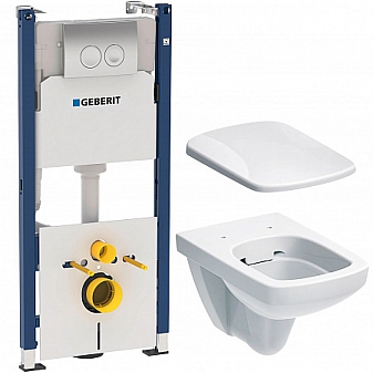 Инсталляция Geberit с подвесным унитазом Geberit Selnova 458.121.SE.1