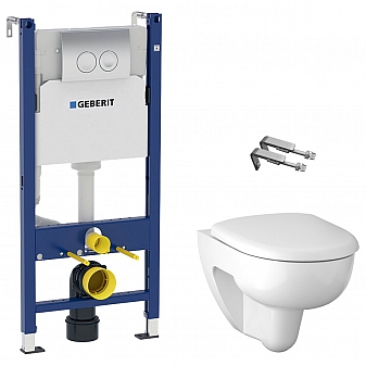 Инсталляция Geberit с подвесным унитазом Geberit Compact 500.124.TC.R