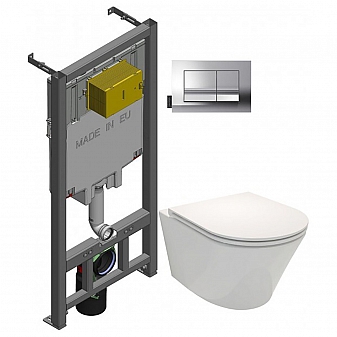 Инсталляция Jacob Delafon с унитазом Jacob Delafon Rodin+ E21749RU-00