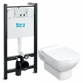 Инсталляция Roca с подвесным унитазом Roca Dama Senso Pack 893104680