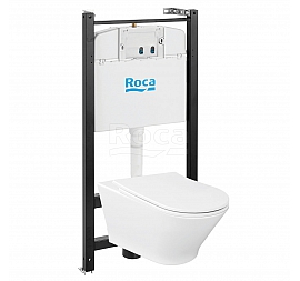 Инсталляция Roca с подвесным унитазом Roca The Gap Round Pack 893105000