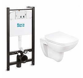 Инсталляция Roca с подвесным унитазом Roca Debba Pack 893104970