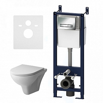 Инсталляция AM.PM с подвесным унитазом AM.PM Gem IS30251.901700