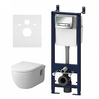 Инсталляция AM.PM с подвесным унитазом AM.PM Like IS30251.801701