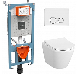 Инсталляция Vitra с подвесным унитазом Vitra Integra Round 9856B003-7205