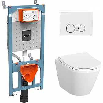 Инсталляция Vitra с подвесным унитазом Vitra Integra Round 9856B003-7205