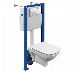 Инсталляция Cersanit с подвесным унитазом Cersanit Carina XL CO DPL EO slim A64119