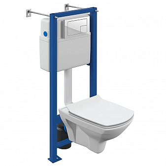 Инсталляция Cersanit с подвесным унитазом Cersanit Carina XL CO DPL EO slim A64119