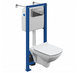 Инсталляция Cersanit с подвесным унитазом Cersanit Carina XL CO DPL EO slim A64441