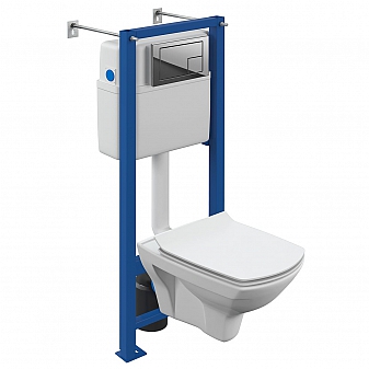 Инсталляция Cersanit с подвесным унитазом Cersanit Carina XL CO DPL EO slim A64441