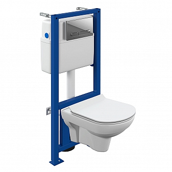 Инсталляция Cersanit с подвесным унитазом Cersanit City CO DPL EO slim A64121