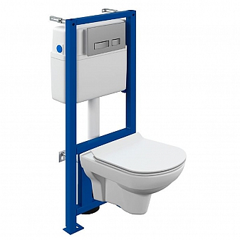 Инсталляция Cersanit с подвесным унитазом Cersanit City CO DPL EO slim A64075