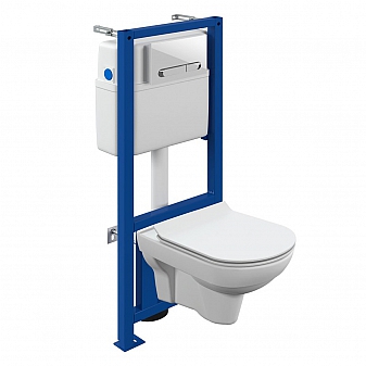 Инсталляция Cersanit с подвесным унитазом Cersanit City CO DPL EO slim A64277